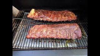 St. Louis Style Spare Ribs Slow & Low Green Mountain Grills Smoker