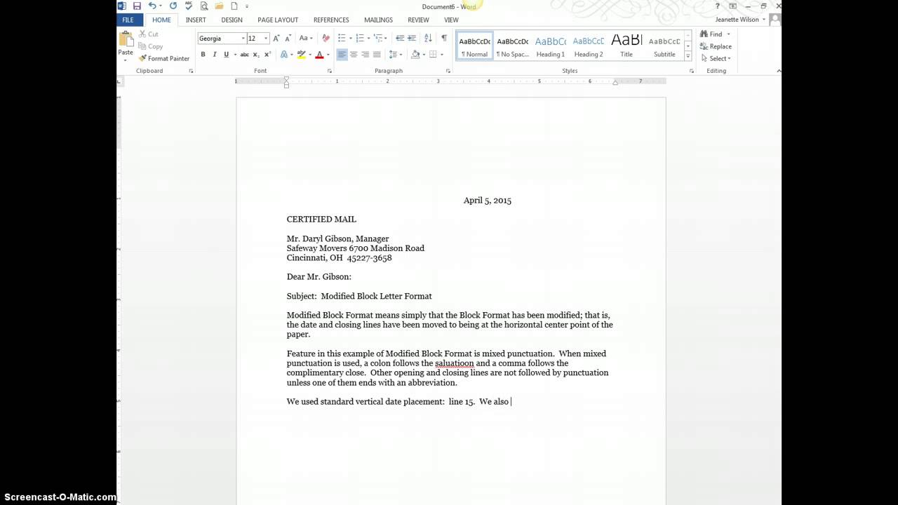 Business Block Letter Format from i.ytimg.com