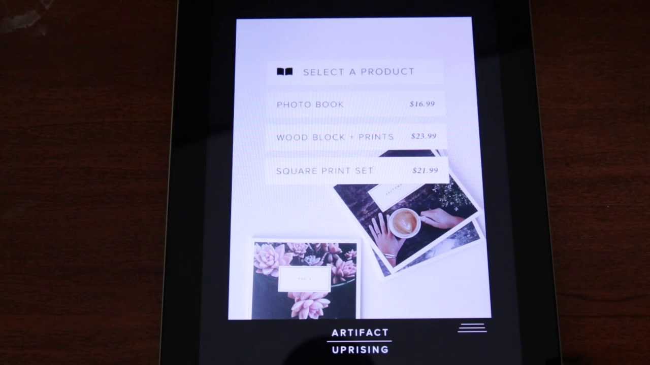photo helping hand Printing your images - Books & Prints are easy with Artifact Uprising iPad Appp