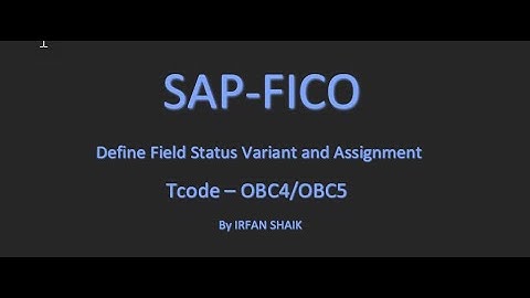 How to Define Field Status Group in SAP