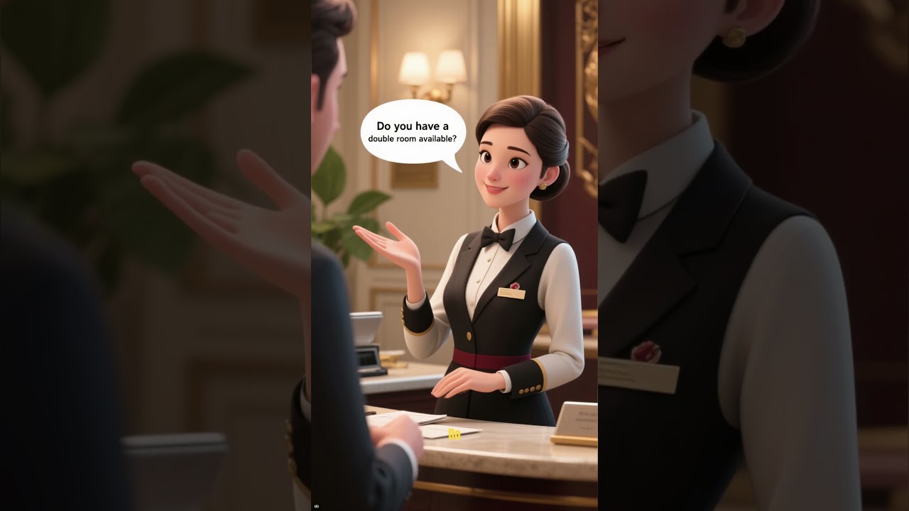 Don’t say ‘I want a room’ 🚫 (Hotel English Check-in Phrases) 
