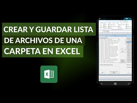 Cómo Crear y Guardar una Lista de Archivos de una Carpeta en Excel