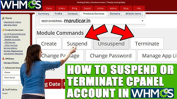 HOW TO SUSPEND/TERMINATE CPANEL ACCOUNT IN WHMCS? [EASY STEPS]☑️