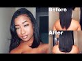 HOW I STRAIGHTEN & TRIM MY NATURAL HAIR / WASH DAY ROUTINE