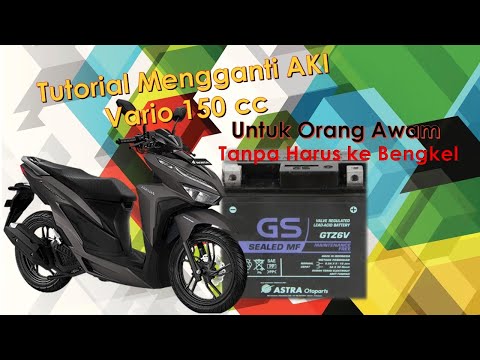 Cara Membuka dan Mengganti Aki Vario 125 dengan Benar. 