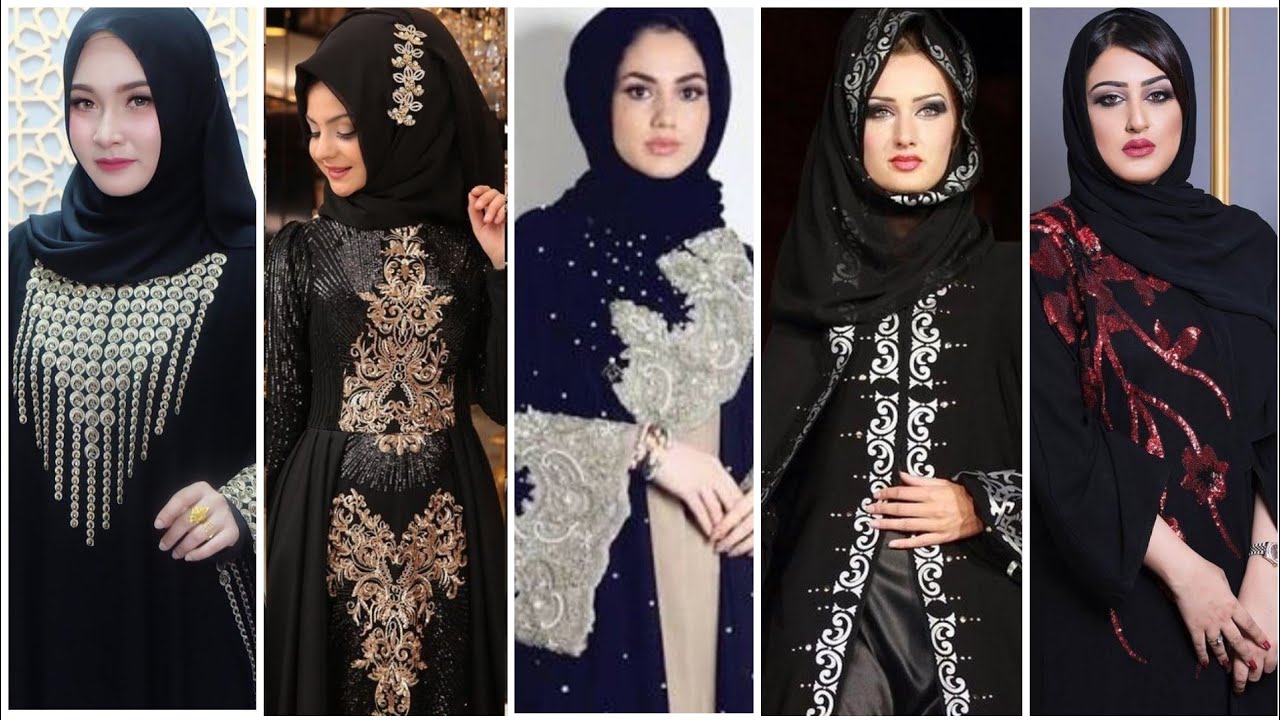 hand work burqa designs