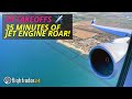 Takeoffs Supercut! Pax cabin wing and engine views + full takeoff rolls [4K]