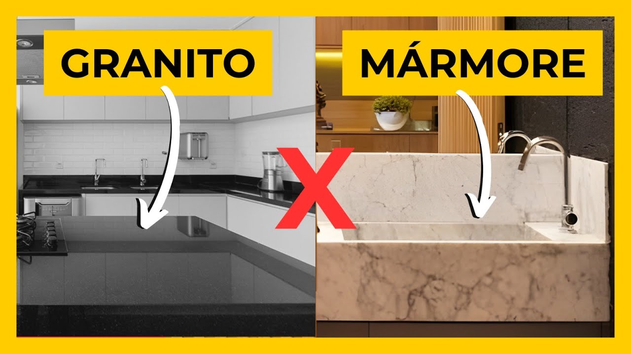 QUAL A DIFERENÇA ENTRE MÁRMORES E GRANITOS - YouTube