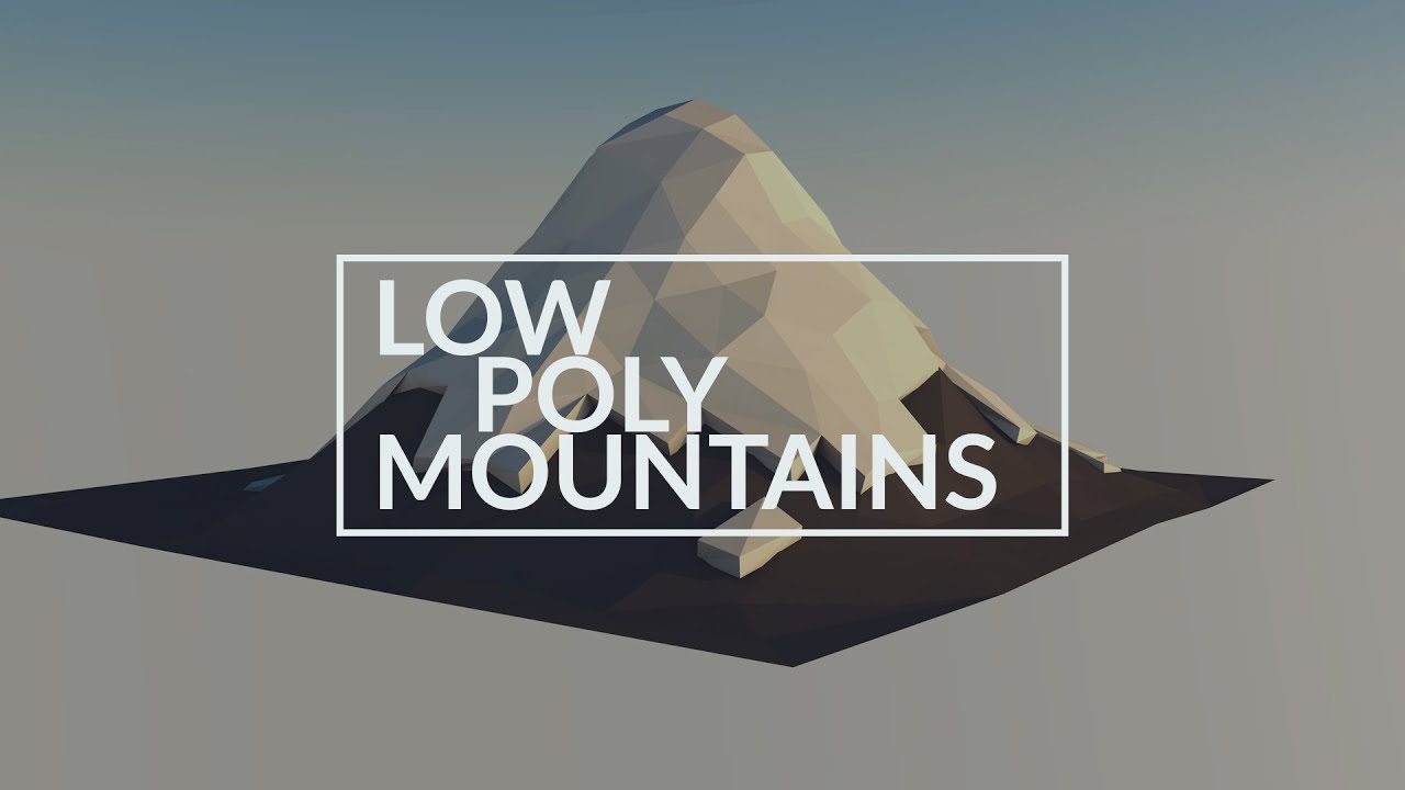 How To Create Low Poly Mountains | Cinema 4D - YouTube