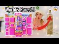 Asmr unboxing the worlds rarest golden water reveal barbie 25 mystery boxes