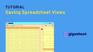 Saving Spreadsheet Views