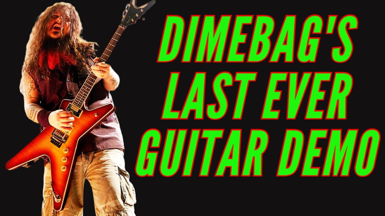 DIMEBAG DARRELL Last Guitar Demo Video Dean Dime Razorback Stealth