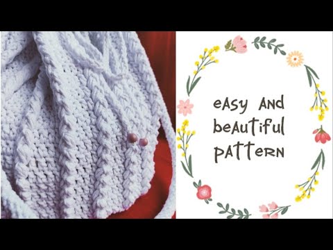 crochet pattern, easy and beautiful / მარტივი და ლამაზი ქსოვის ნიმუში