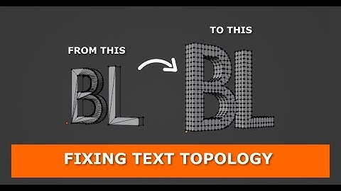 Clean Up Text Topology in Blender in 1 Minute
