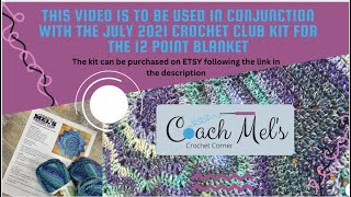 12 Corner Crochet Baby Blanket/Play Mat - July 2021 Crochet Club by Coach Mel 158 views 4 months ago 25 minutes