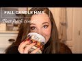 FALL CANDLE COLLECTION! | Fresh &amp; Clean Scents | 2019