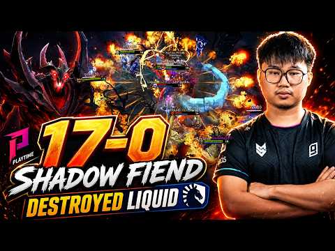 17-0 Shadow Fiend DESTROYED Team Liquid 😭 | PlayTime vs Liquid EWC Dota 2