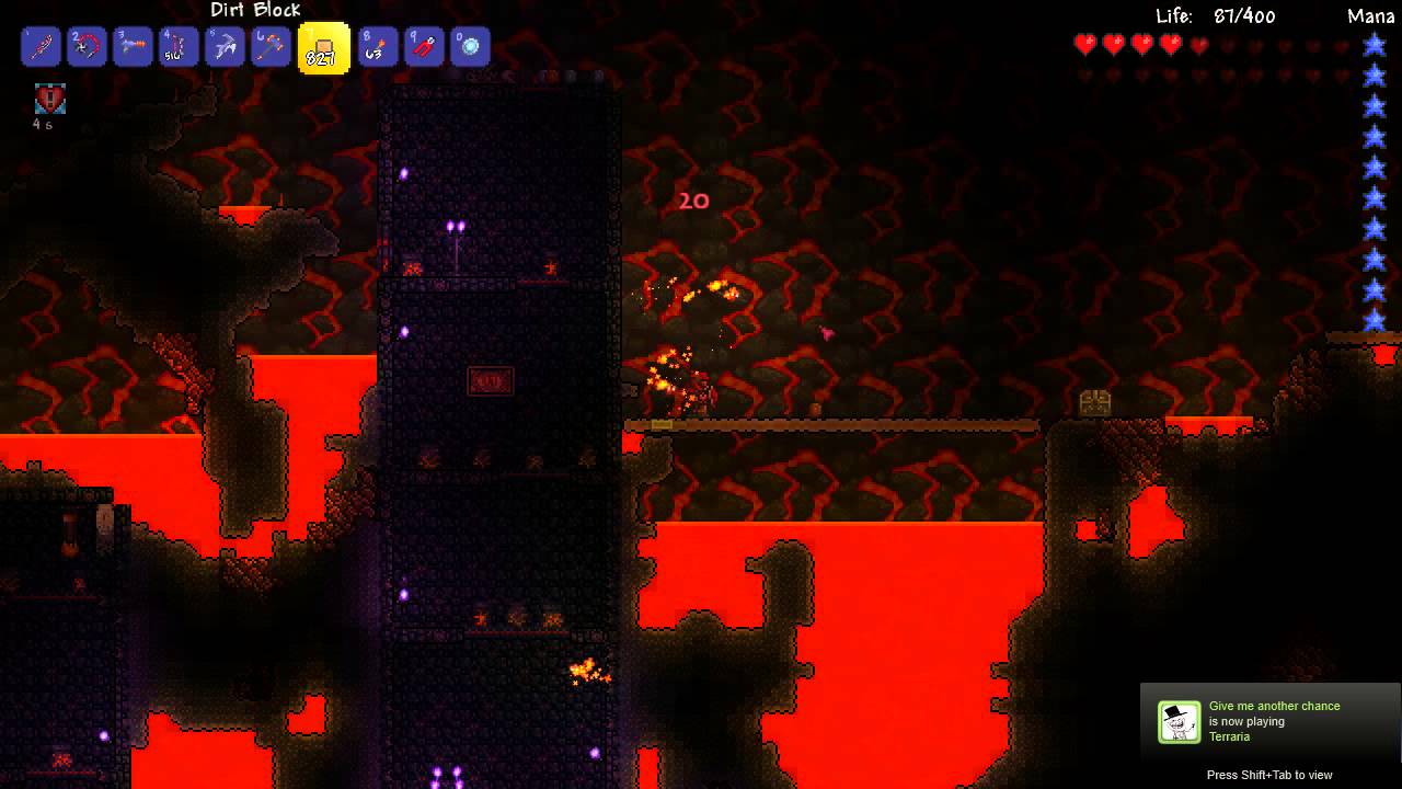terraria. part 26. going to hell. YouTube