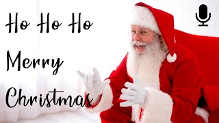 Santa Claus Merry Christmas Voice Effect