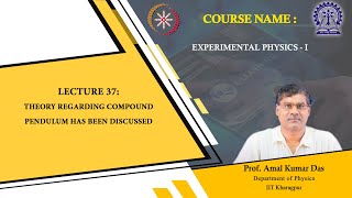 Lecture 37: Theory regarding compound pendulum has been discussed