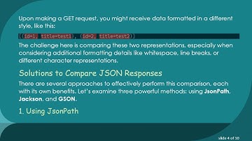 Comparison Techniques for JSON Responses with Local Files in Rest Assured