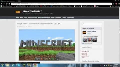 Minecraft 1.4.7 - How To Install The Single Player Commands Mod