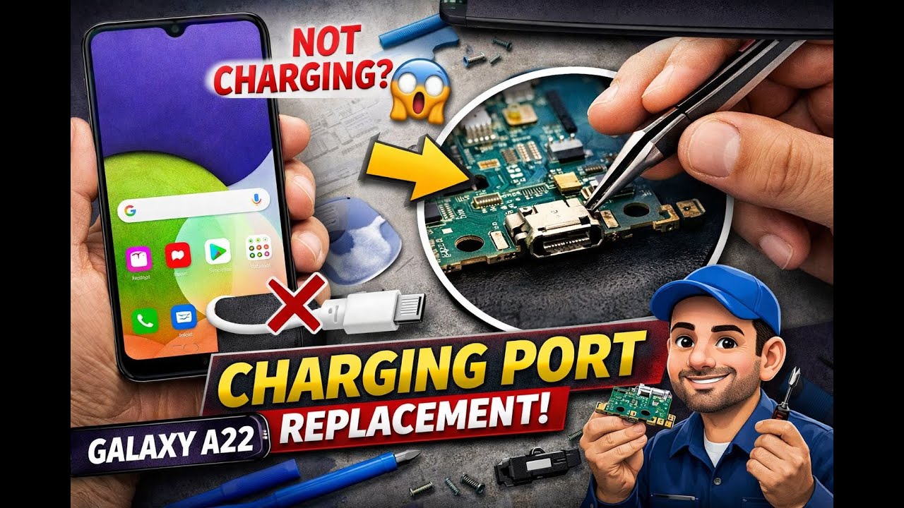Samsung Galaxy A22 Charging Port Replacement | Step-by-Step Repair Tutorial