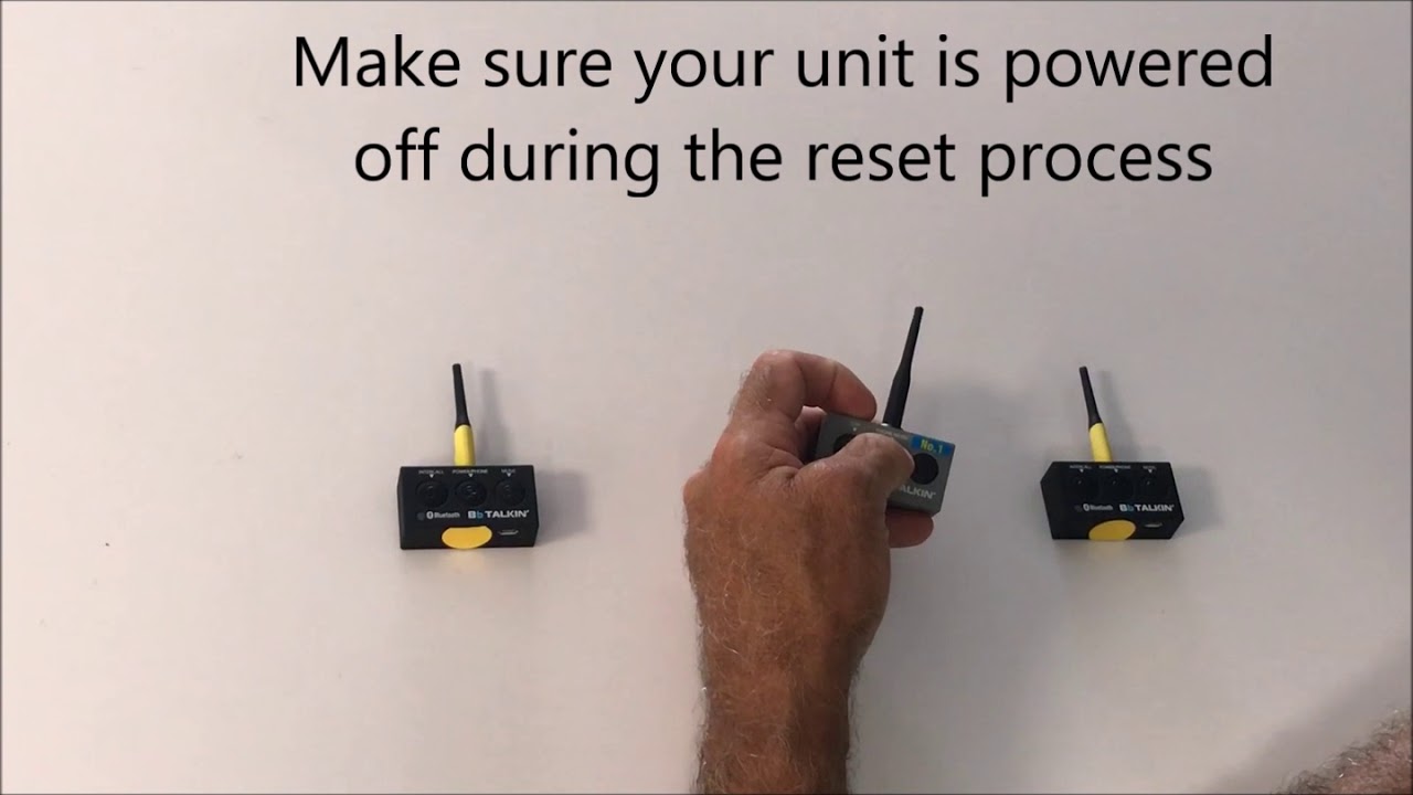 How to Reset an Advance Unit BbTALKIN USA