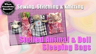 Stuffed Animal and Doll Sleeping Bags