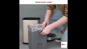 Thùng rác tự động cảm ứng - Thùng rác thông minh inox cao cấp sáng bóng VIKIT
