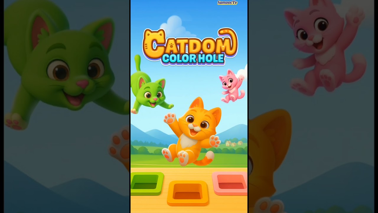 CATDOM COLOR HOLE Level14 level23 amazing game Ang cute nilang tingnan #mobilegameplay #viralvideo 