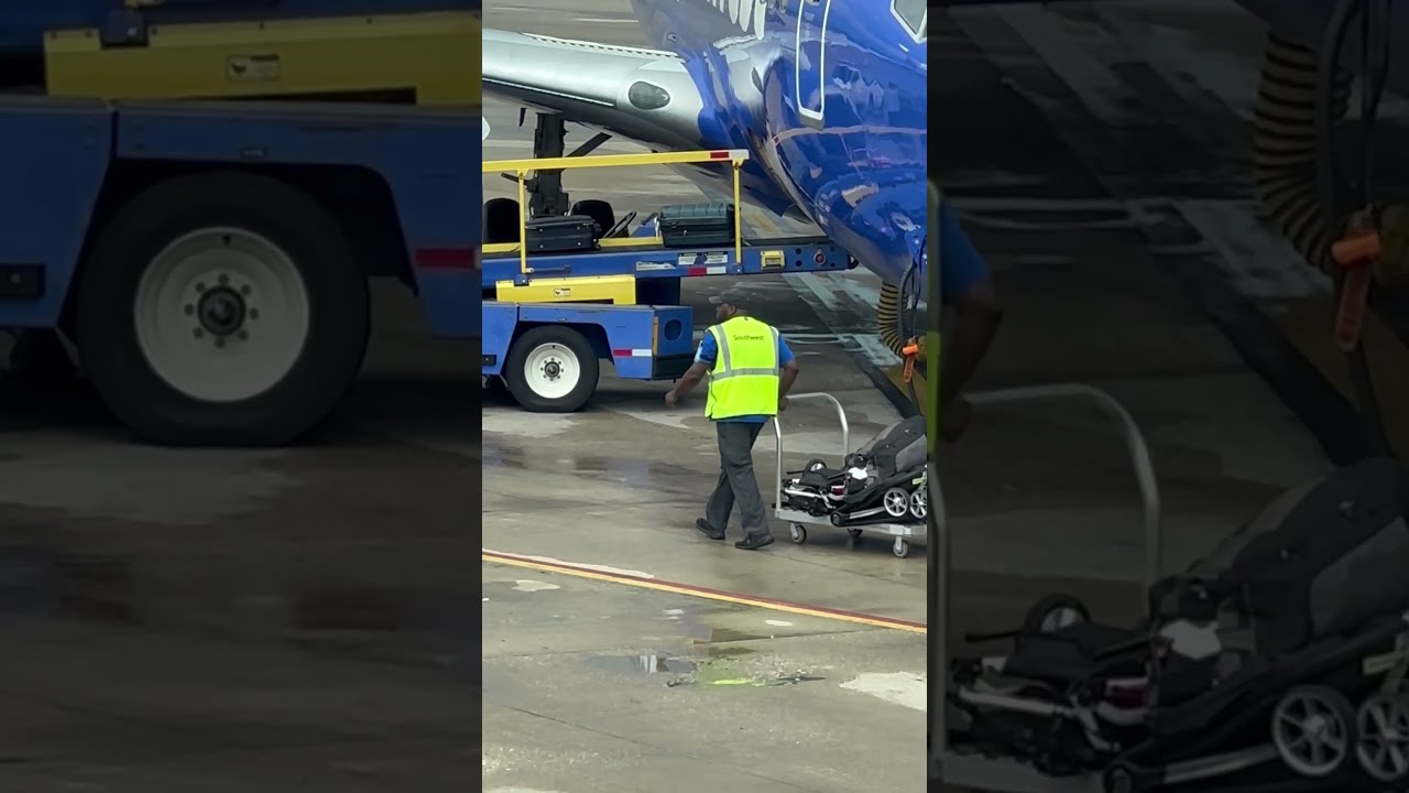 Watch How Southwest Loads Luggage Fast AirportLife SouthwestAirlines BaggageLoading