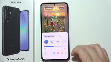 Samsung A36 5G: How to Customize Lock Screen