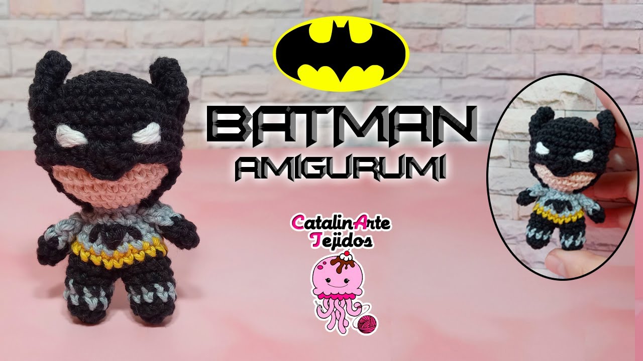 Batman mini amigurumi | CatalinArte Tejidos - YouTube