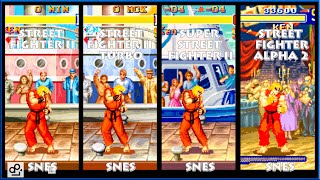 Street Fighter II VEGA Graphic Evolution 1993-1994 (Super Nintendo) SNES 