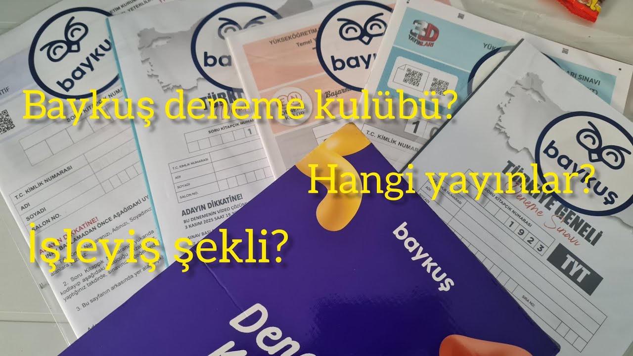 REKLAMSIZ BAYKUŞ DENEME KULÜBÜ|Tüm yönleriyle anlatıyorum. #yks2026 #baykuş 
