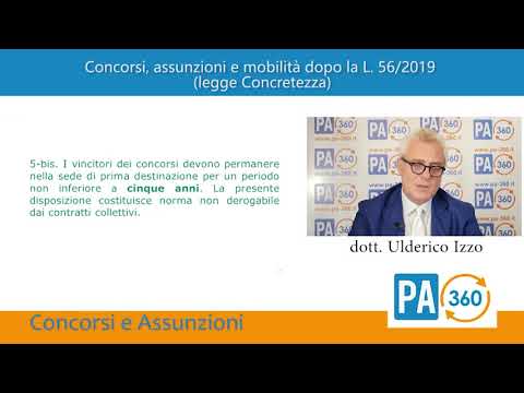 Concorsi, assunzioni e mobilità - Corso PA360