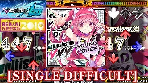 【DDR A20】 voltississimo [SINGLE DIFFICULT] 譜面確認＋クラップ