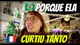 BRASILEIRA🇧🇷 SE ENCANTA com AS LUZES de NATAL🎄 na FRANÇA🇫🇷#883