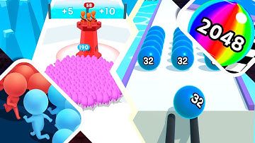 Count Masters vs Ball Run 2048 - All Levels Android iOS Gameplay MEGA UPDATE 4K Ep 72