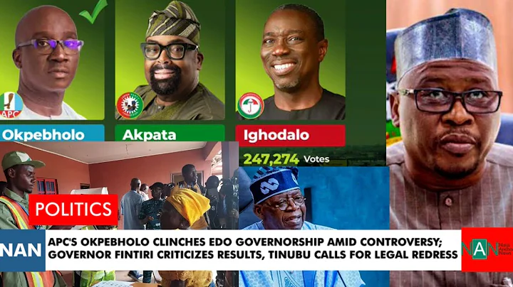 APC's Okpebholo Clinches Edo Governorship Amid Controversy;Tinubu Calls for Legal Redress