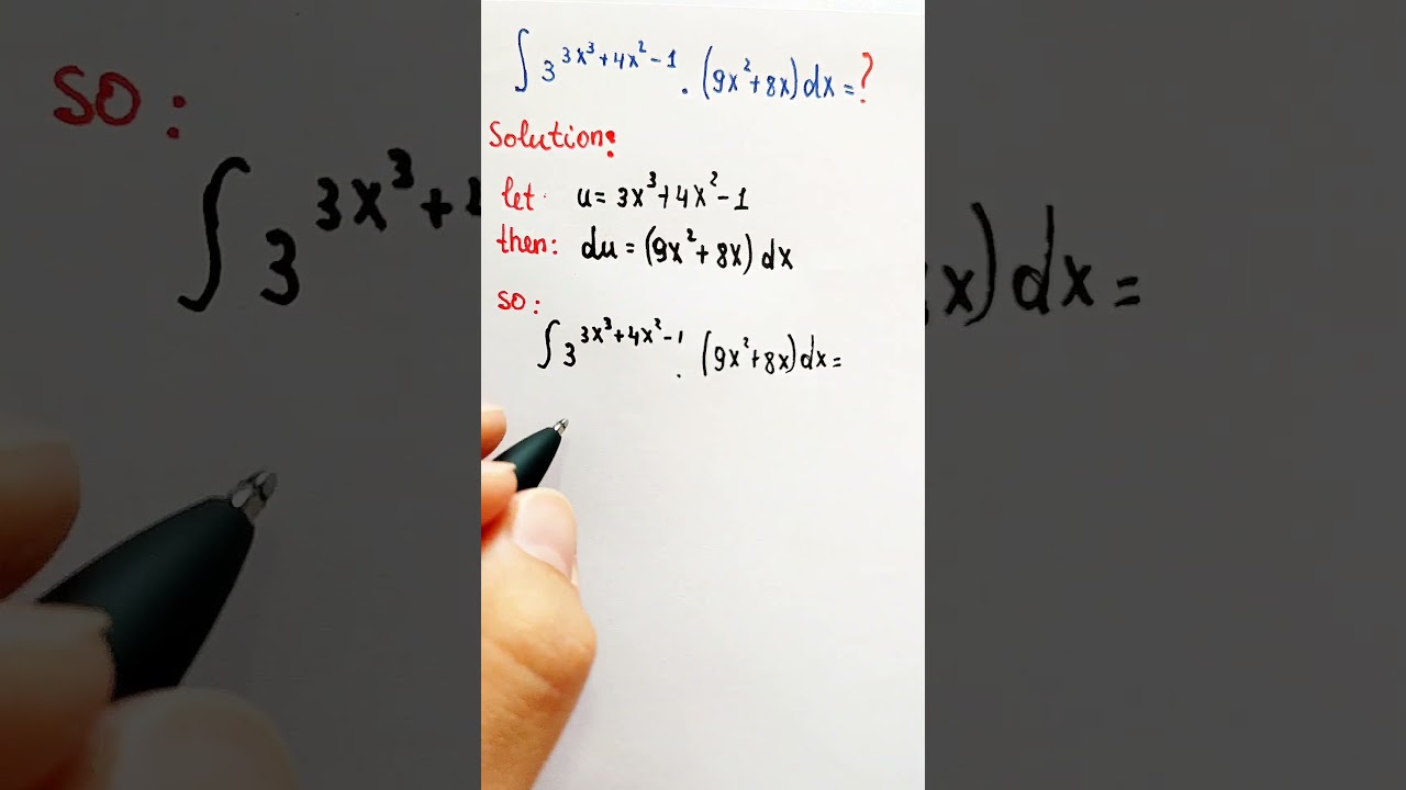 integration method|integration by substitution|integral 
