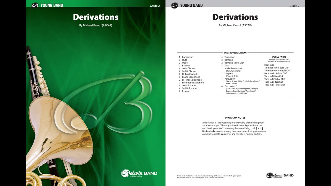 Derivations, by Michael Kamuf – Score & Sound