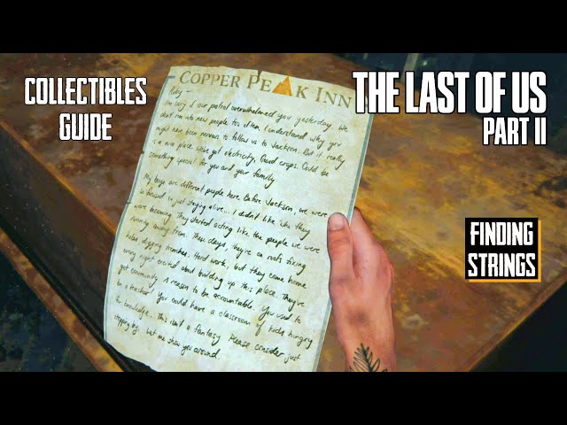 The Last of Us 2 Finding Strings collectibles walkthrough - Polygon