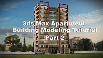 3ds Max Architectural Exterior Building Modelling and rendering in Lumion Tutorial Part 2