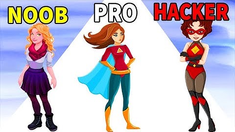 NOOB vs PRO vs HACKER in Truth Runner game Gameplay All Levels