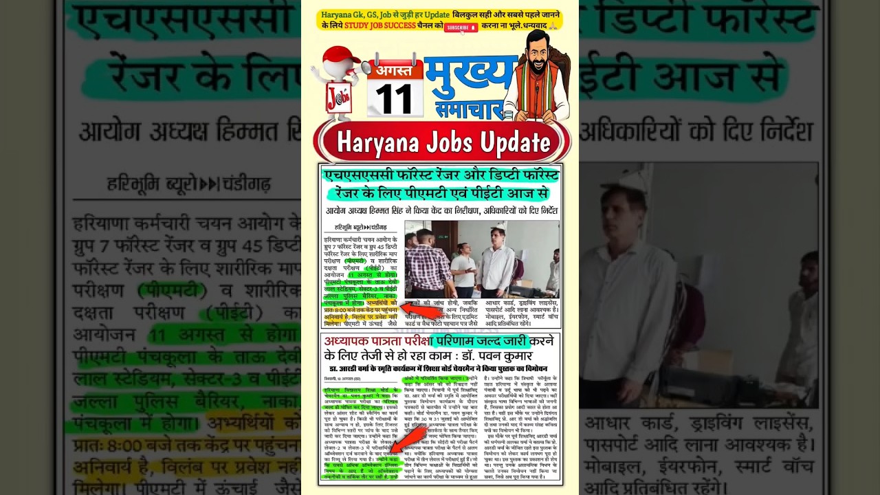 Hssc New Update Today Haryana jobs update Hssc cet result hssc cut off 