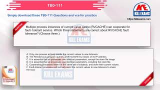TB0-111 - TIBCO Rendezvous 8 Updated Cheet Sheet by Killexams.com
