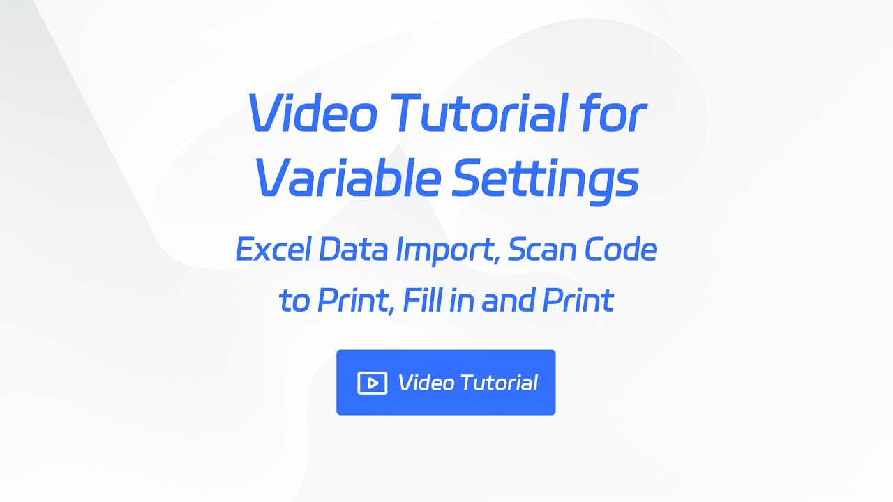 Video Tutorial for Variable Settings - YouTube