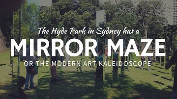 Labyrinth maze of mirrors – ART INSTALLATION in Hyde Park, New Zealand